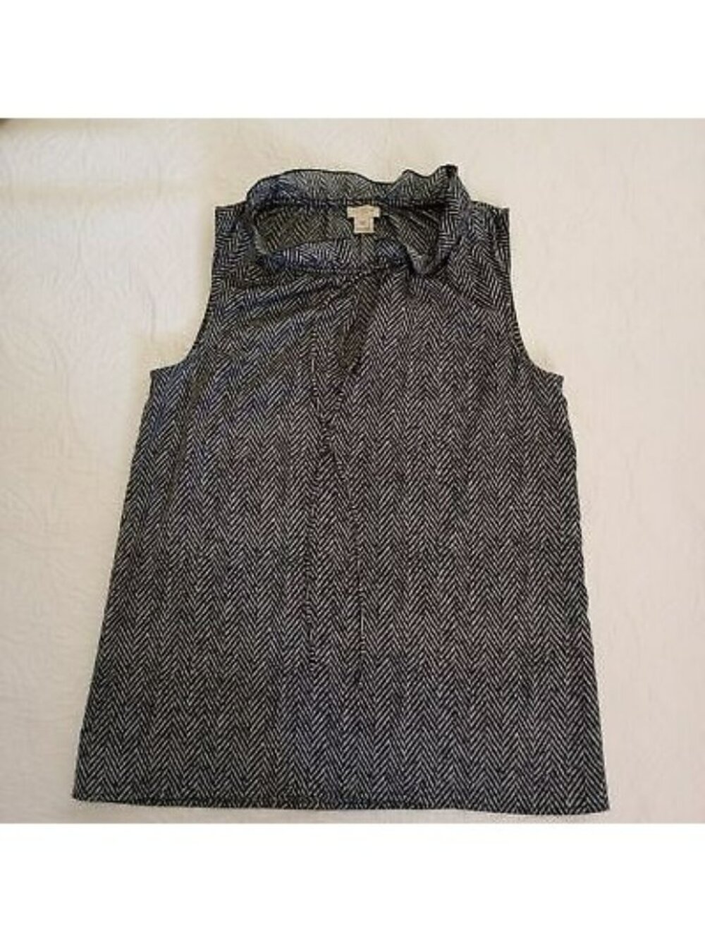 J.CREW Blouse With Black and White Print Size 00